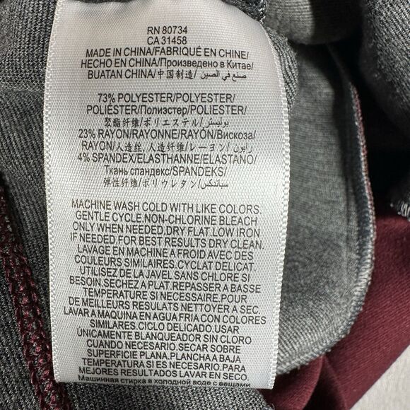 BCBGMAXAZRIA Jersey Shift Dress Gigi Size Small Short Color Block Zip Pockets - Picture 9 of 10